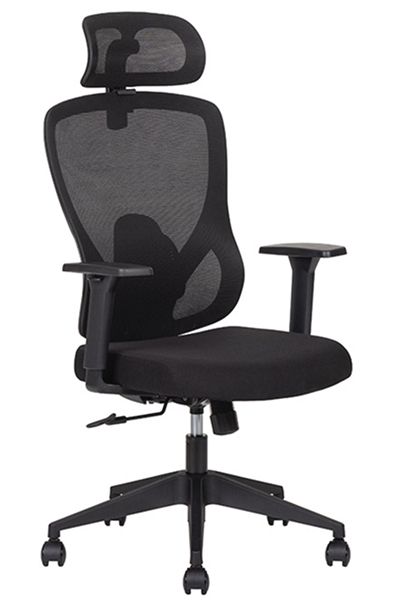 Pilot Respaldo alto negra lateral